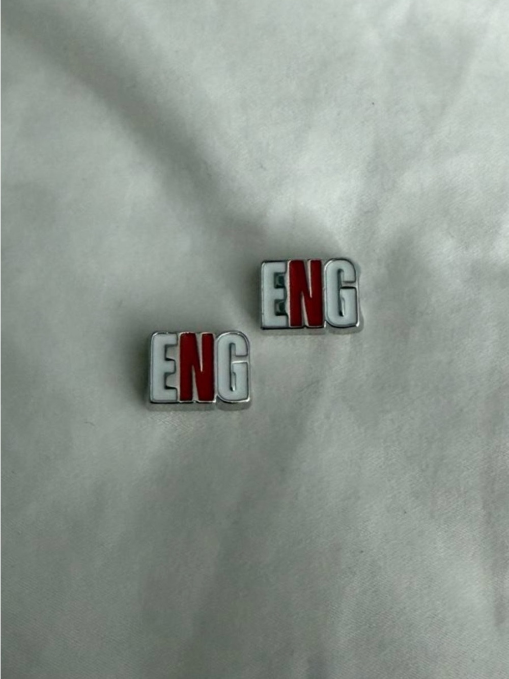 TWO ENGLAND CHARMS BANK OF AMERICA, FIFA, WORLD CUP BRACELET CHARMS